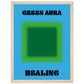 Aura Green Healing Art Print