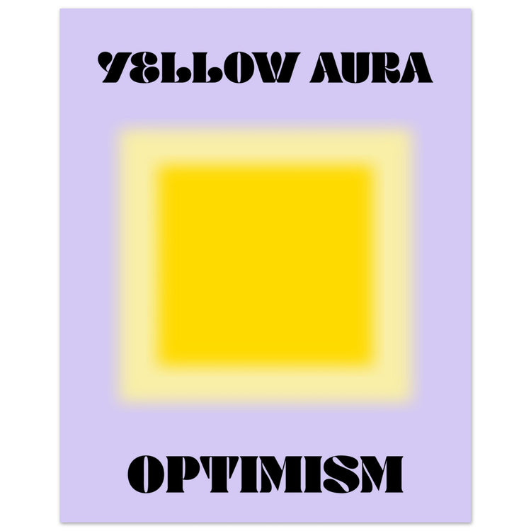 Aura Yellow Optimism Art Print