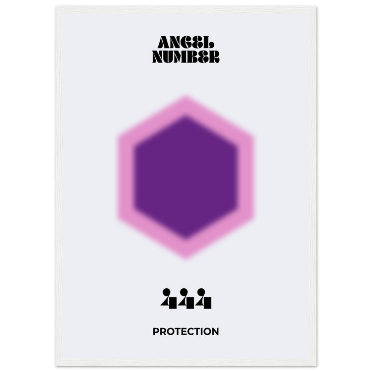 Angel Number 444 Aura Art Print - Protection