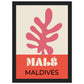 Male Maldives Travel Art Print