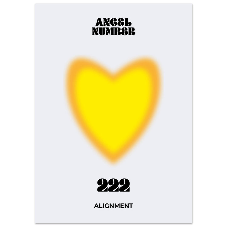 Angel Number 222 Aura Art Print - Alignment