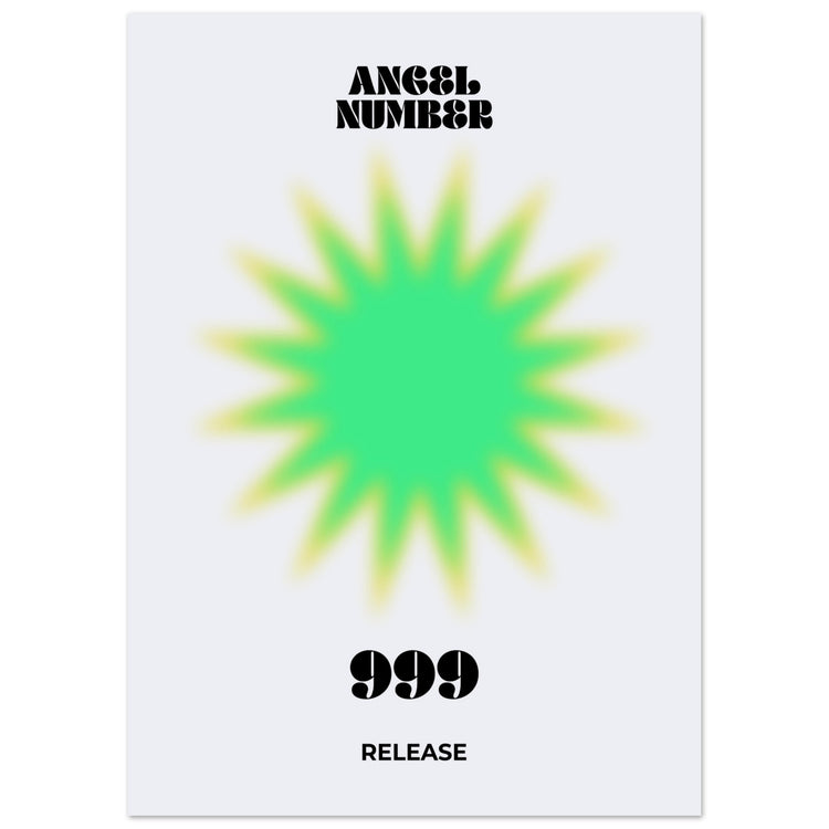 Angel Number 999 Aura Art Print - Release