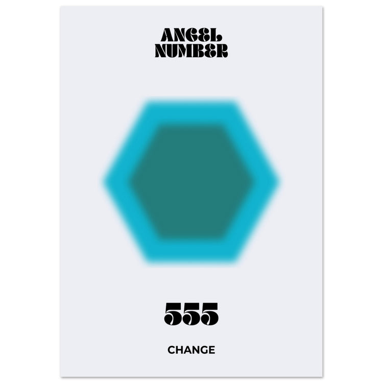 Angel Number 555 Aura Art Print - Chance