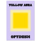 Aura Yellow Optimism Art Print | Milkshakeliving