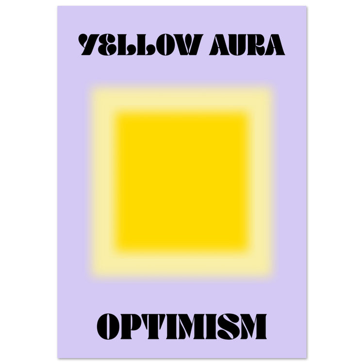 Aura Yellow Optimism Art Print | Milkshakeliving