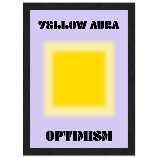 Aura Yellow Optimism Art Print | Milkshakeliving