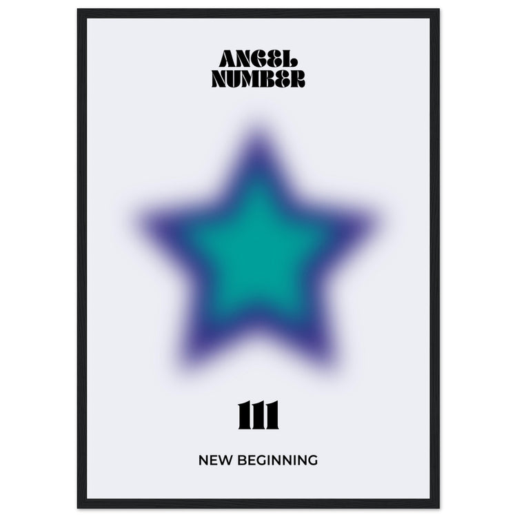 Angel Number 111 Aura Art Print - New Beginning