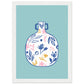 Floral Vase Art Print | Vase Art Print | Milkshakeliving