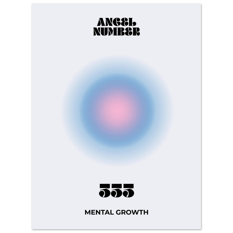 Angel Number 333 Aura Art Print - Mental Growth