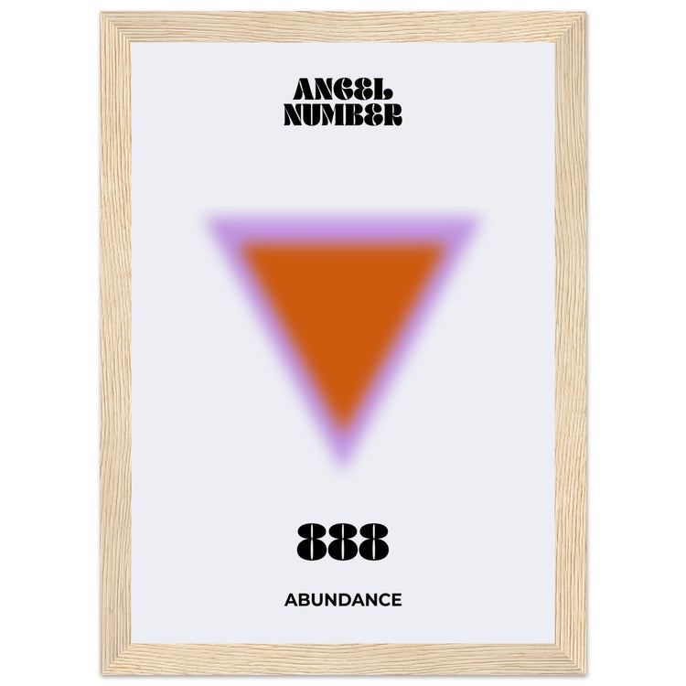 Angel Number 888 Aura Art Print - Abundance