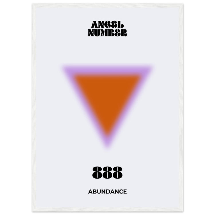 Angel Number 888 Aura Art Print - Abundance