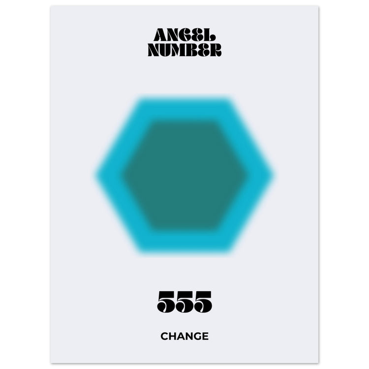 Angel Number 555 Aura Art Print - Chance