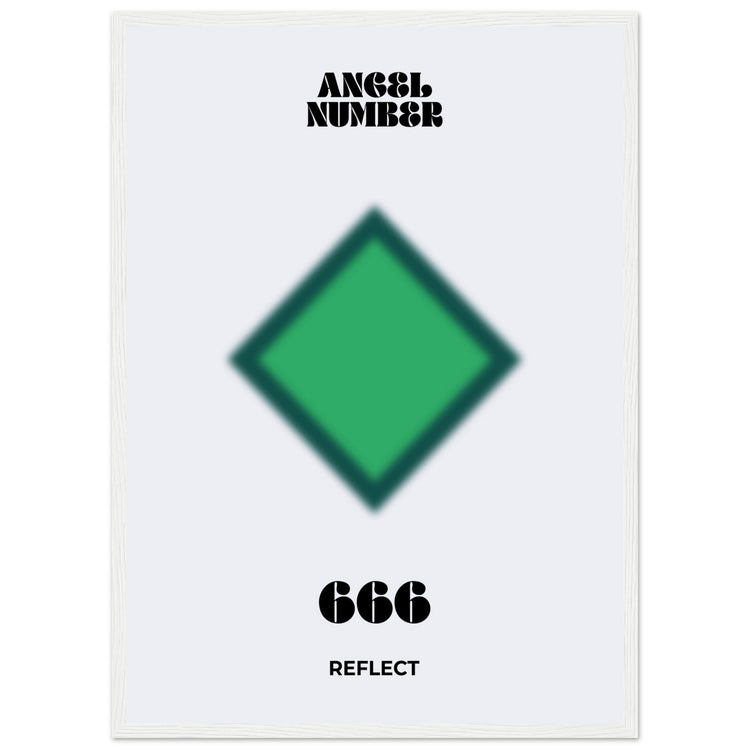 Angel Number 666 Aura Art Print - Reflect