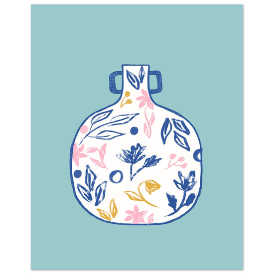 Floral Vase Art Print | Vase Art Print | Milkshakeliving