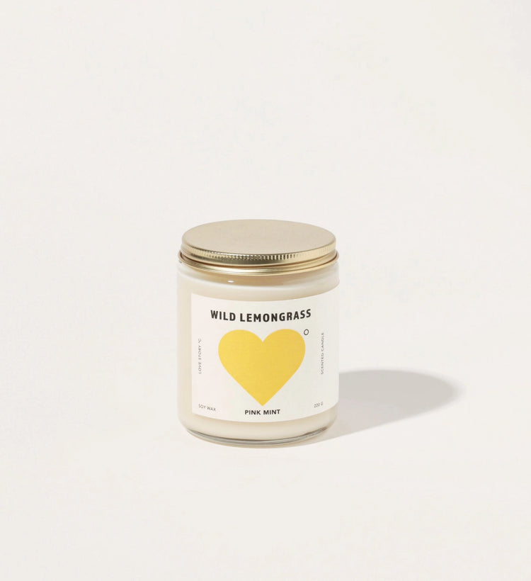 Wild Lemongrass Soy Candle by Pinkmint