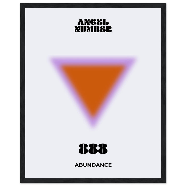 Angel Number 888 Aura Art Print - Abundance