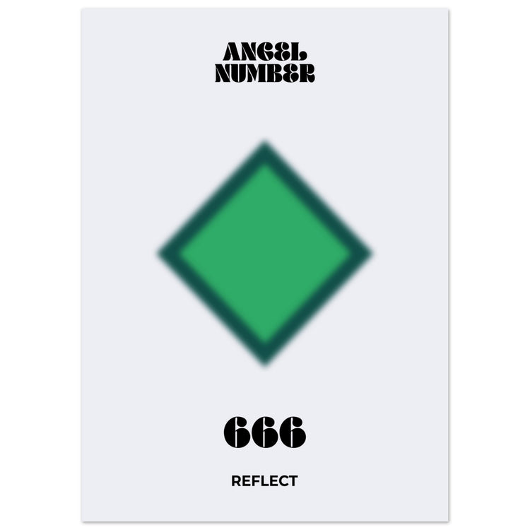 Angel Number 666 Aura Art Print - Reflect