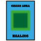 Aura Green Healing Art Print