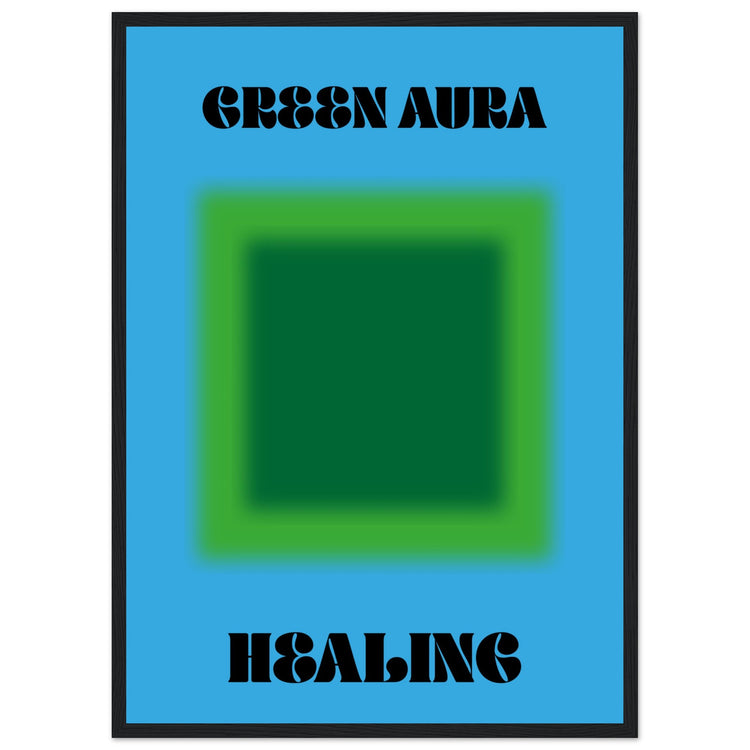 Aura Green Healing Art Print