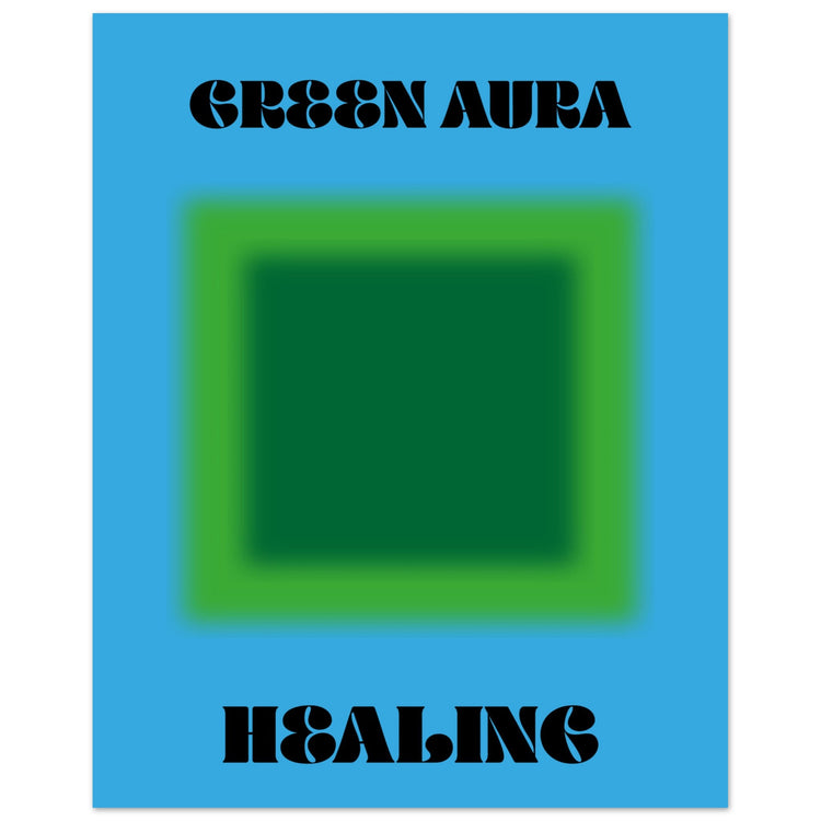 Aura Green Healing Art Print