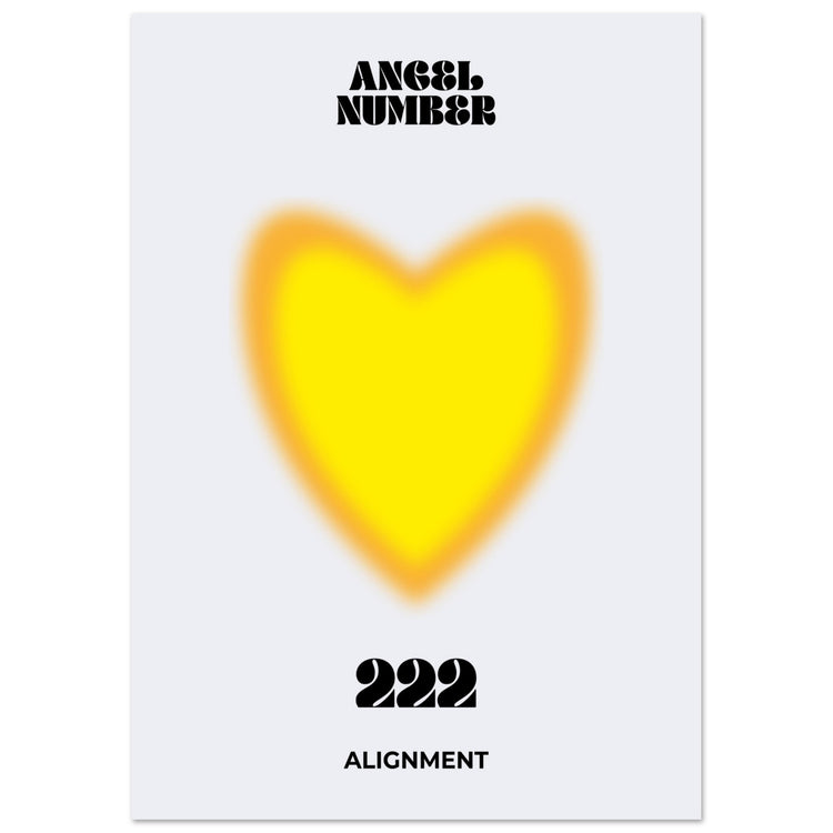 Angel Number 222 Aura Art Print - Alignment