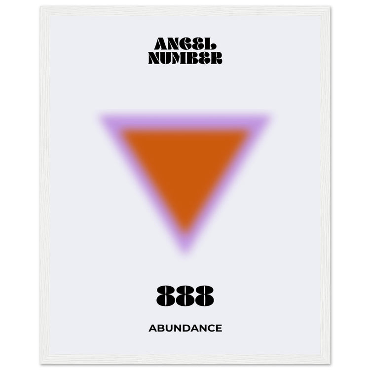 Angel Number 888 Aura Art Print - Abundance