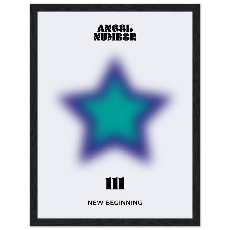 Angel Number 111 Aura Art Print - New Beginning