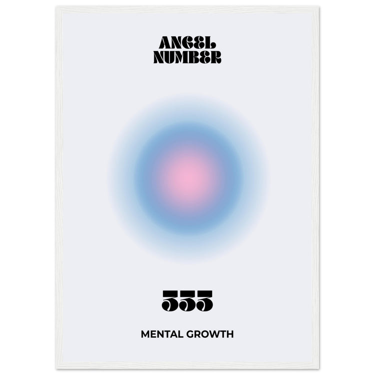 Angel Number 333 Aura Art Print - Mental Growth