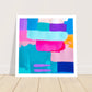 Colour Pop Abstract “Square Mini” Art Print #24