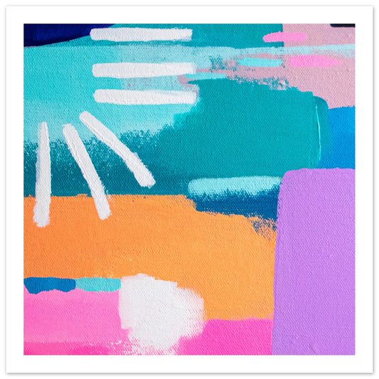 Colour Pop Abstract “Square Mini” Art Print #23