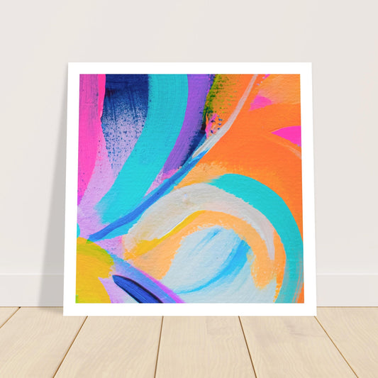 Colour Pop Abstract “Square Mini” Art Print #25