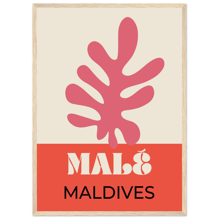 Male Maldives Travel Art Print