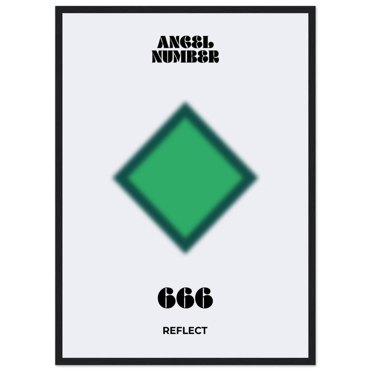 Angel Number 666 Aura Art Print - Reflect