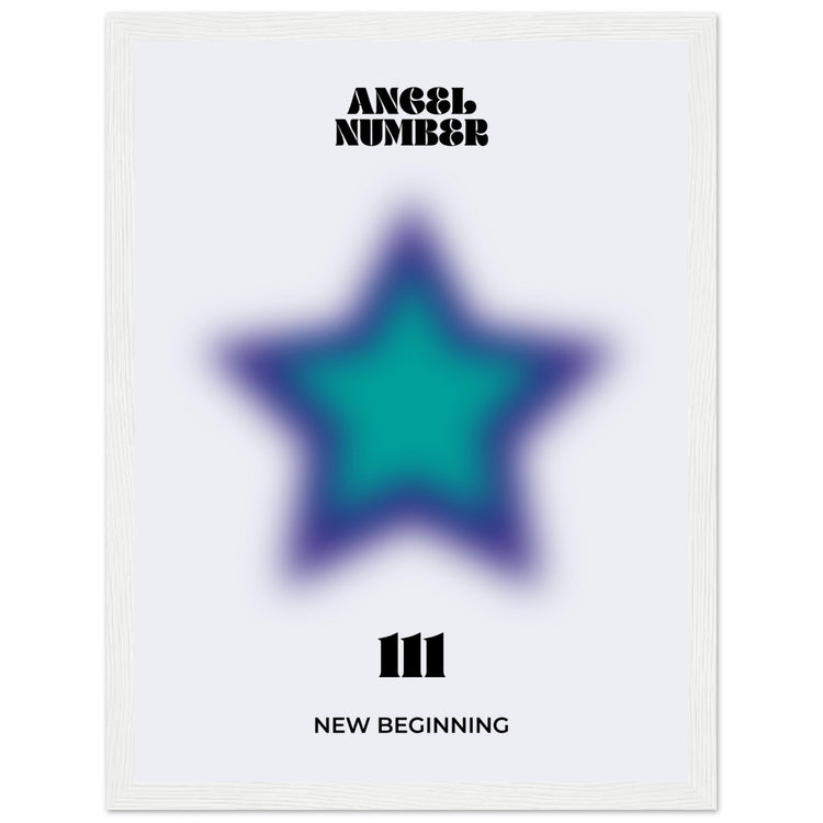 Angel Number 111 Aura Art Print - New Beginning