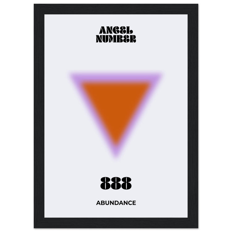 Angel Number 888 Aura Art Print - Abundance