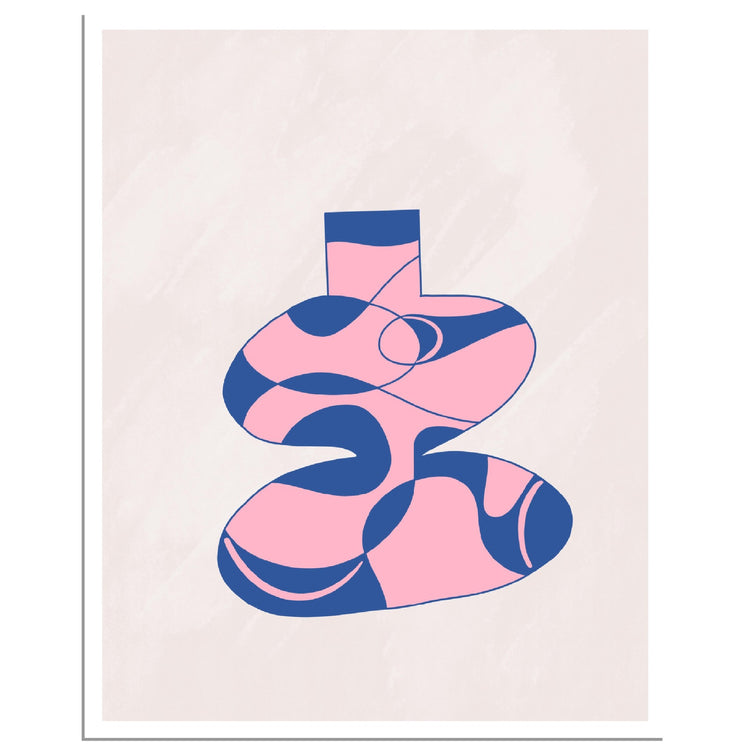 Pink Dreams #2 Contemporary Vase Art Print