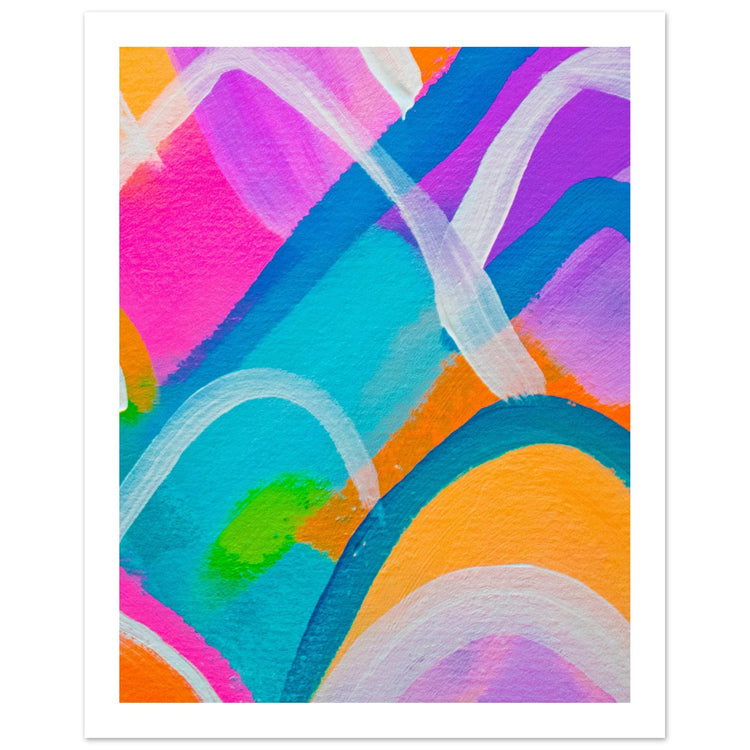 Colour Pop Abstract “Mini” Art Print #11