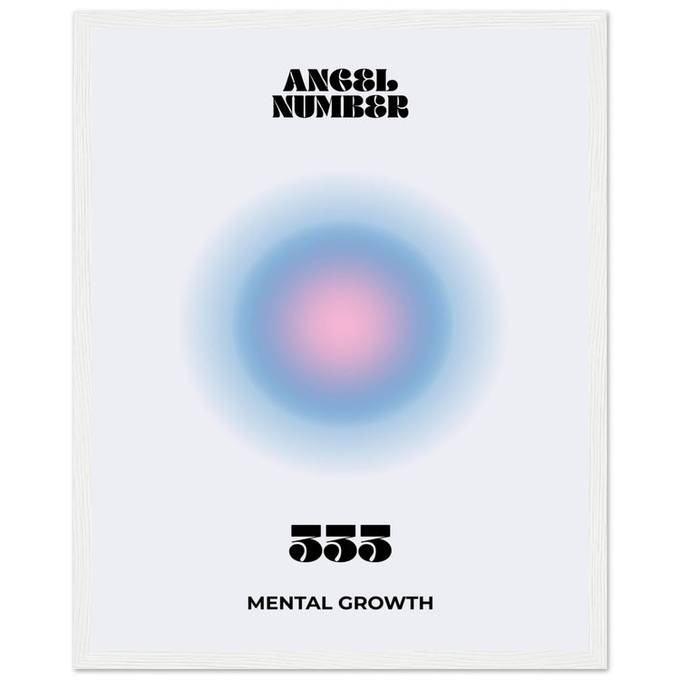 Angel Number 333 Aura Art Print - Mental Growth