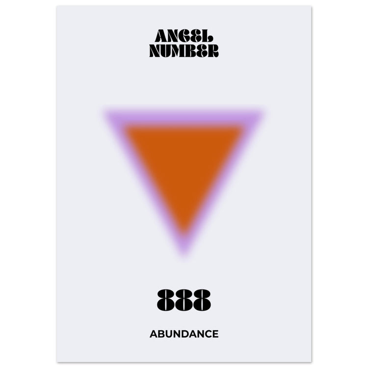 Angel Number 888 Aura Art Print - Abundance