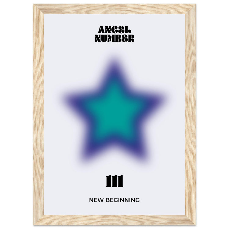 Angel Number 111 Aura Art Print - New Beginning