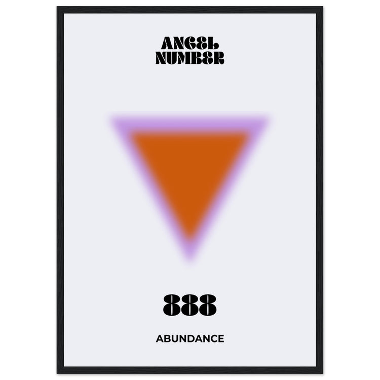 Angel Number 888 Aura Art Print - Abundance