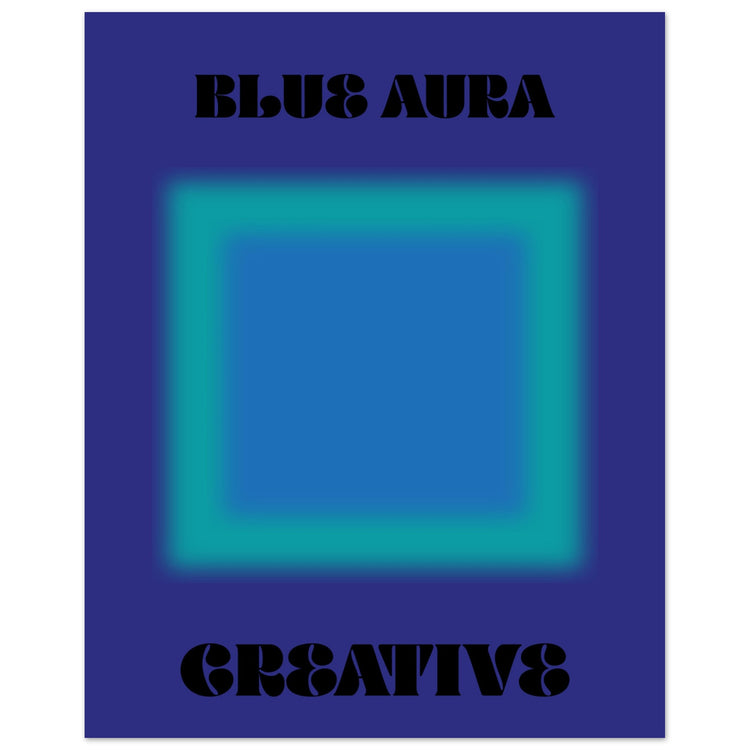 Aura Blue Creative Art Print