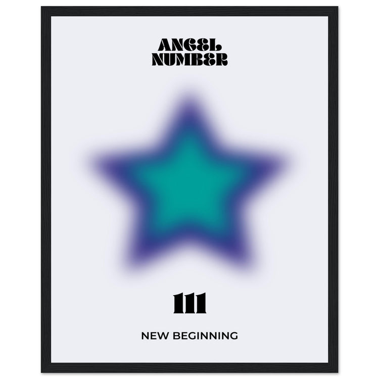 Angel Number 111 Aura Art Print - New Beginning