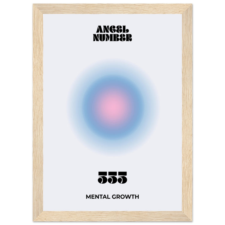 Angel Number 333 Aura Art Print - Mental Growth