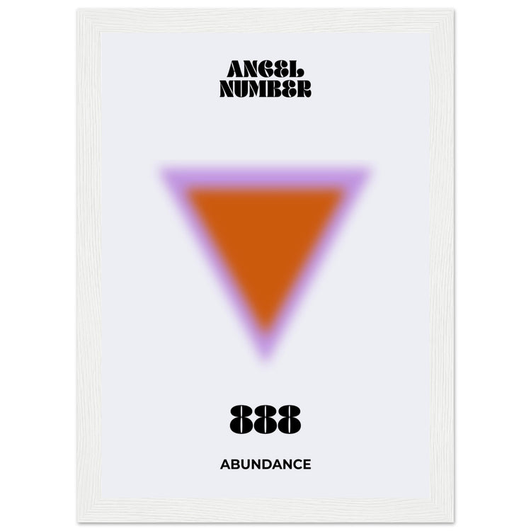 Angel Number 888 Aura Art Print - Abundance