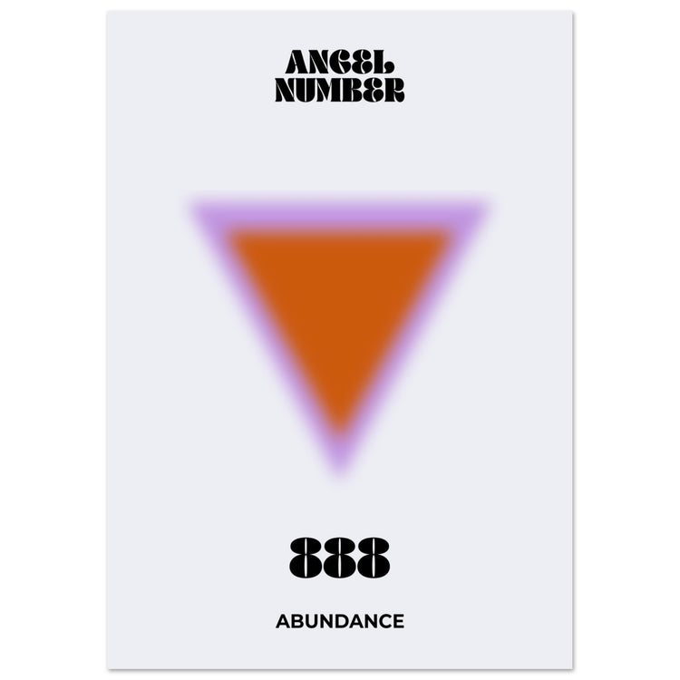 Angel Number 888 Aura Art Print - Abundance