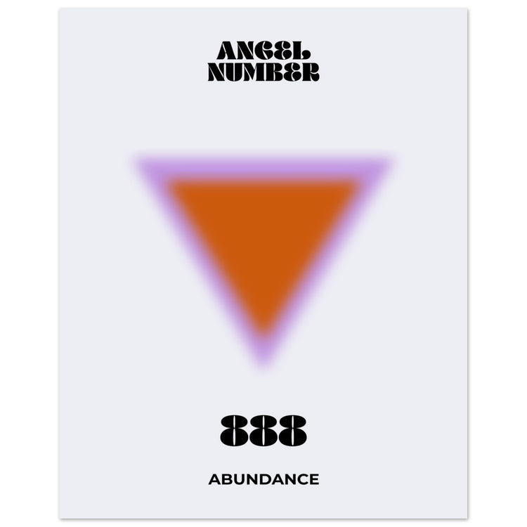 Angel Number 888 Aura Art Print - Abundance