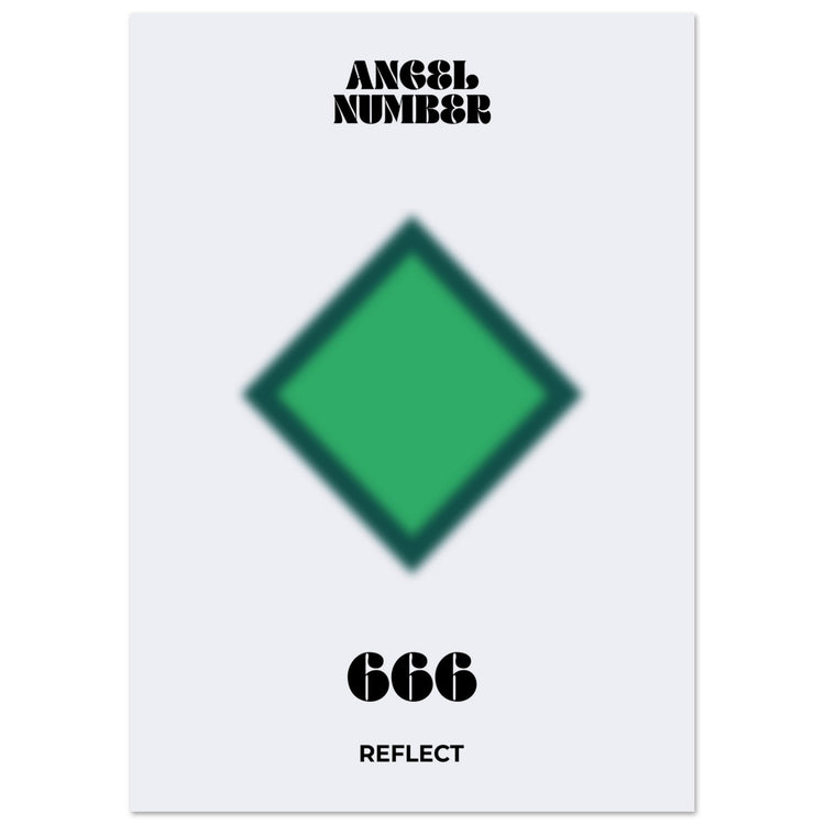 Angel Number 666 Aura Art Print - Reflect