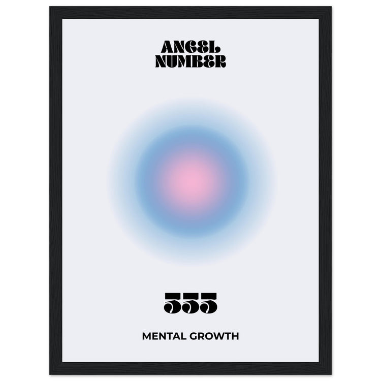 Angel Number 333 Aura Art Print - Mental Growth