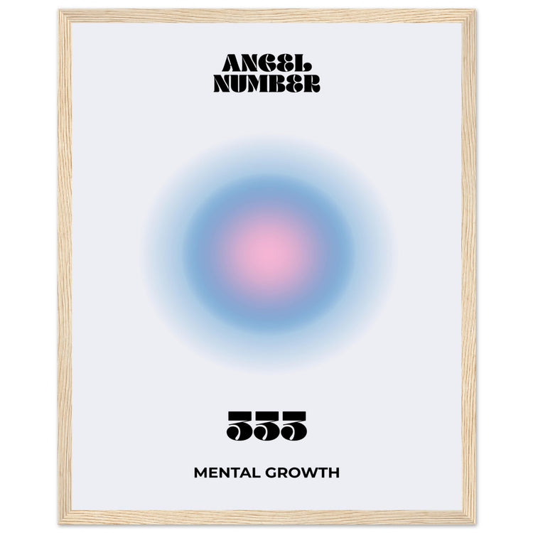 Angel Number 333 Aura Art Print - Mental Growth